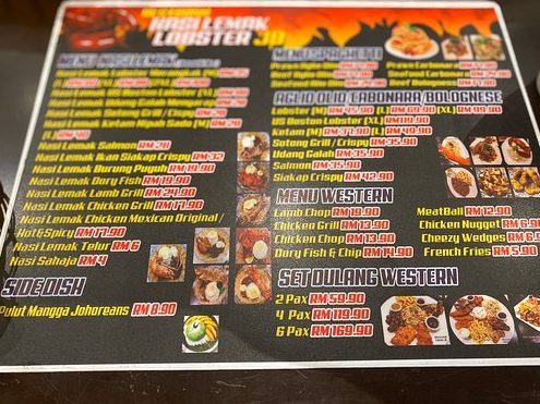 Nasi Lemak Lobster Segamat 1 nasi lemak lobster segamat